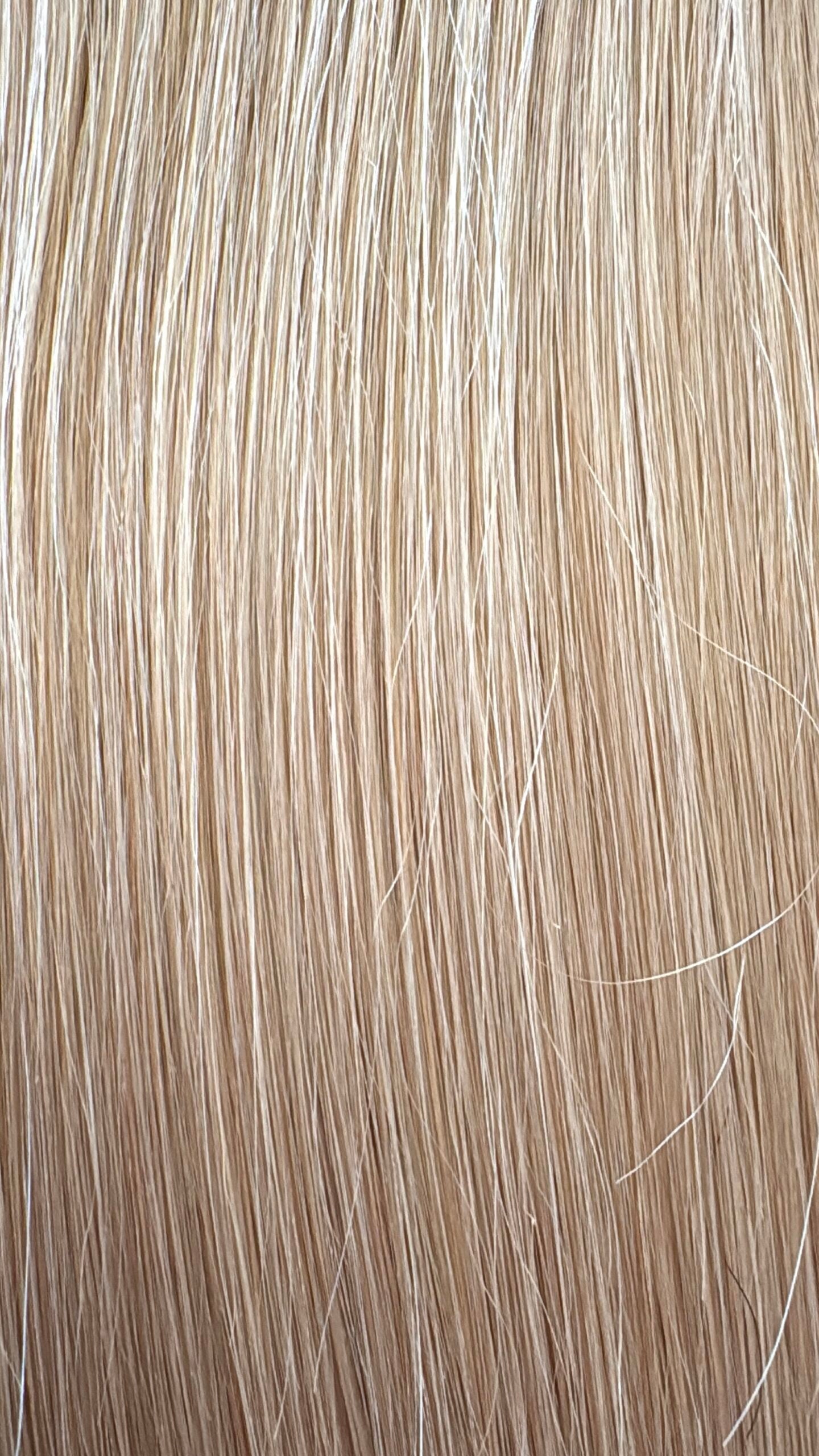 Close-up of light brown hair strands