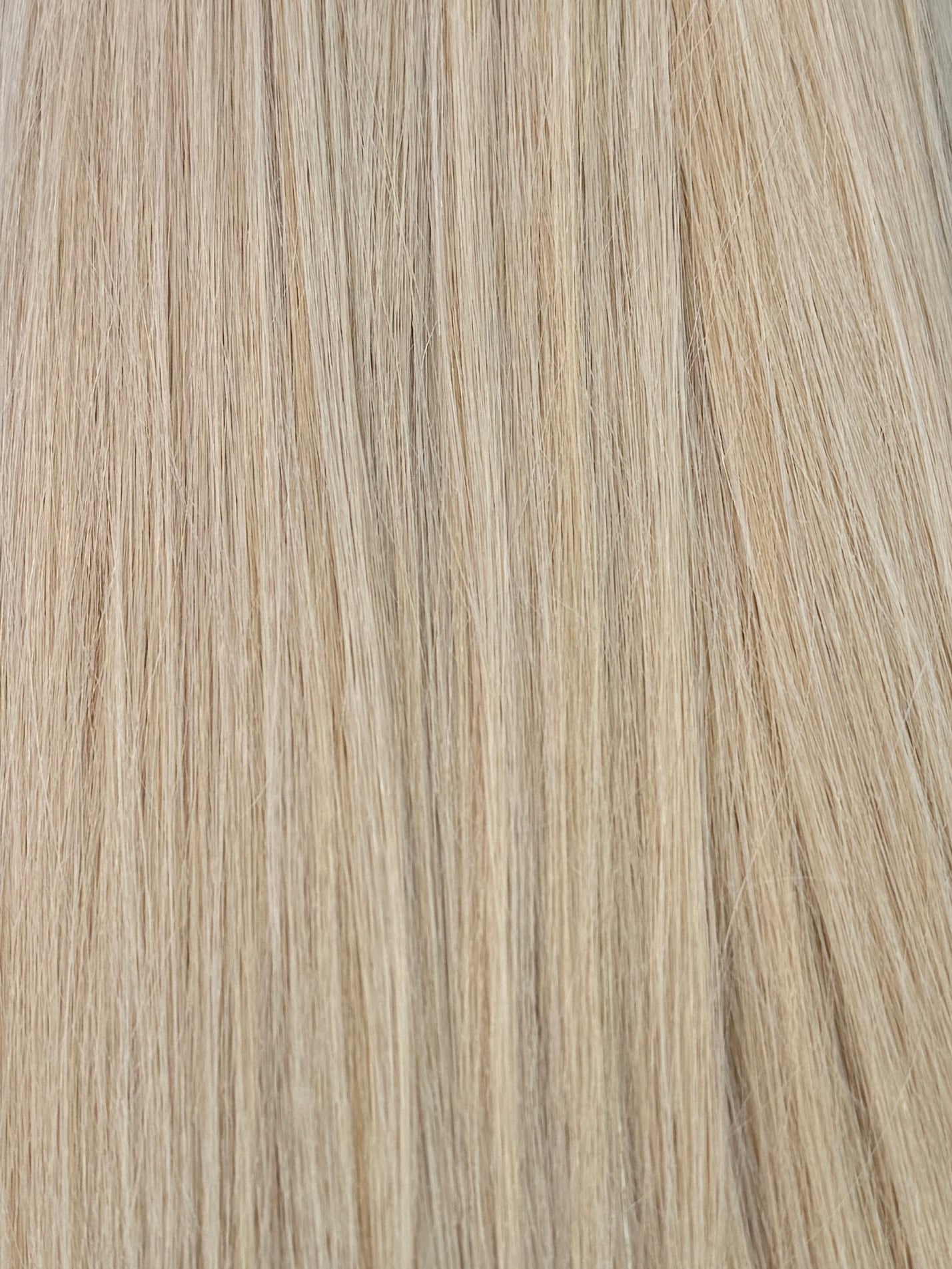 Close-up of light brown hair strands