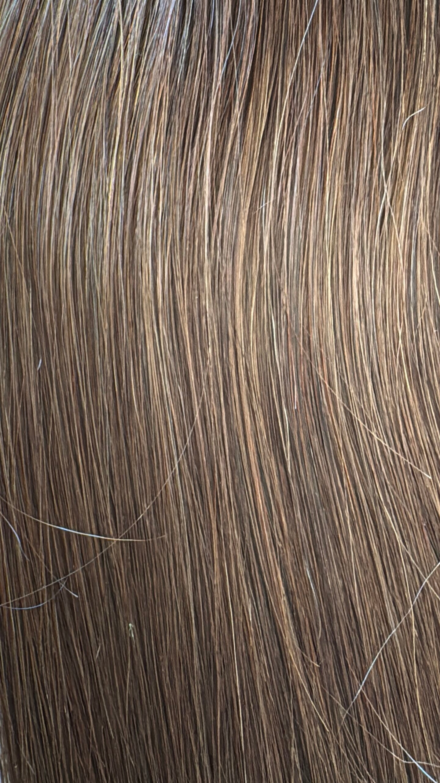Close-up of brown hair strands