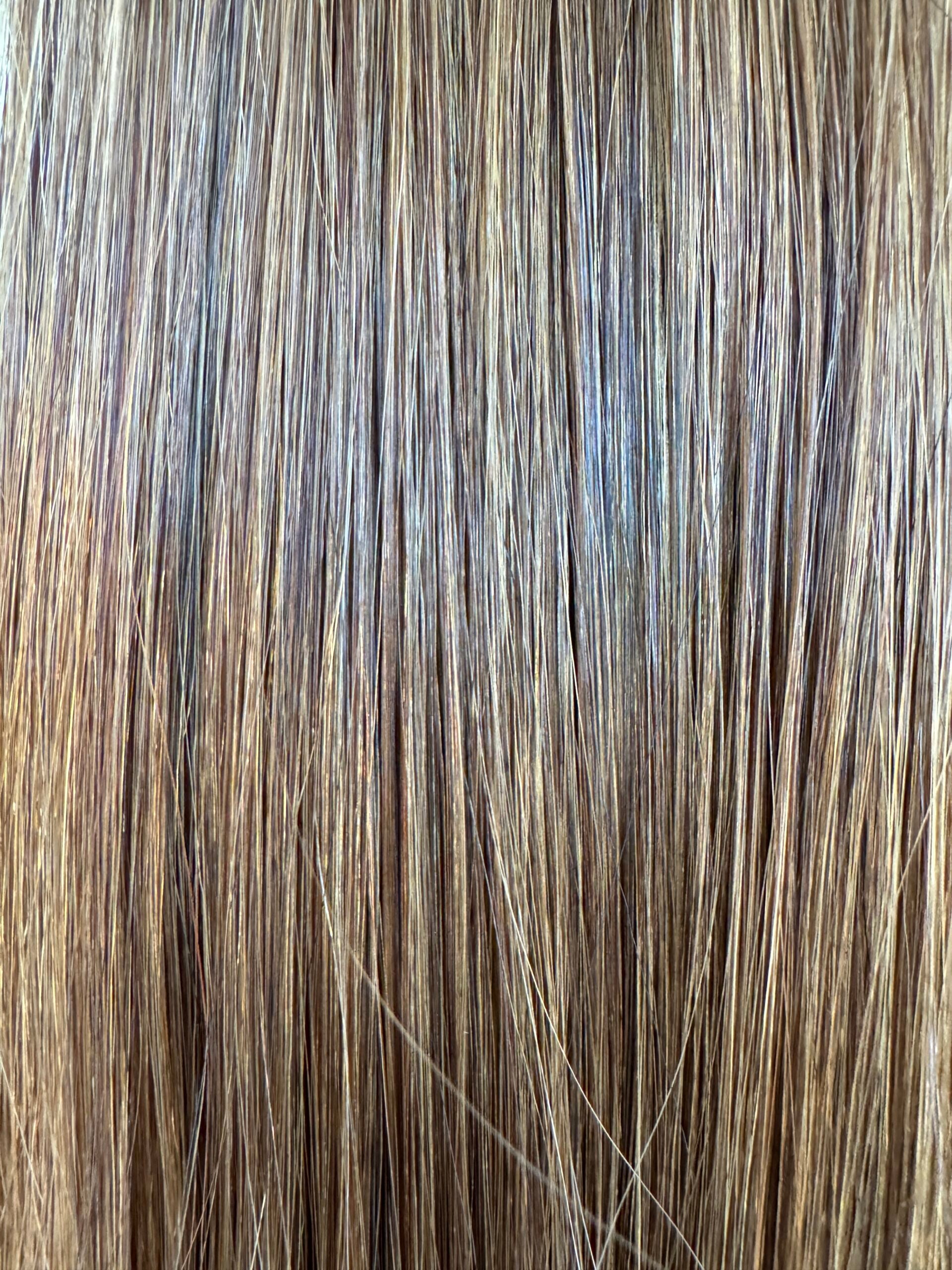 Close-up of brown hair strands